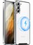 Samsung Galaxy S21 Fe 5g Manyetik Adsorpsiyon Mat Tpu Geri + Metal Kenar Entegre Lens Koruma Bum Telefon Kılıfı (Yurt Dışından) 1