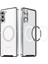 Samsung Galaxy S21 Fe 5g Manyetik Adsorpsiyon Mat Tpu Geri + Metal Kenar Entegre Lens Koruma Bum Telefon Kılıfı (Yurt Dışından) 3