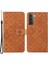 Samsung Galaxy S23 Için Cep U Pu Deri Cüzdan Etnik Tarzı Baskılı Çiçek Strap ile Telefon Kılıfı (Yurt Dışından) 1