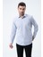 Lacivert Regular Fit Desenli Uzun Kol Gömlek Yılbaşı Özel 1
