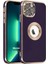 Apple iPhone 12 Pro Kılıf Flash Stamp Koyu Mor 1
