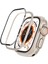 Apple Watch Ultra Ekran Koruyucu 49 mm Temperli Cam Filmi Tam Kapsamlı Iwatch Ultra Için Koruyucu Metalik Kasalı Ekran Koruyucu Cam Kapak 1