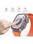 Apple Watch Ultra Ekran Koruyucu 49 mm Temperli Cam Filmi Tam Kapsamlı Iwatch Ultra Için Koruyucu Metalik Kasalı Ekran Koruyucu Cam Kapak 2
