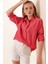 3900 Oversize Uzun Basic Gömlek - Nar 4