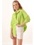3900 Oversize Uzun Basic Gömlek - G.yeşil 2