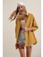 3900 Oversize Uzun Basic Gömlek - Hardal 2