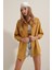 3900 Oversize Uzun Basic Gömlek - Hardal 3