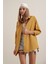 3900 Oversize Uzun Basic Gömlek - Hardal 4
