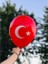 12" Ay Yıldız Baskılı Balon 1+1 - 100 Adet 1