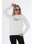 Kadın Beyaz Sweatshirt MW5716 3