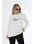 Kadın Beyaz Sweatshirt MW5716 4