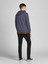 12205081 Jjeshark Sweat Hood Noos Erkek Sweat Dark Grey Melange/printwhite 3