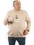 Büyük Beden Unisex Sweat Make Good 22734 Bej 1