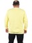 Büyük Beden Sweatshirt V Design 22742 Sarı 3