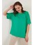 Bisiklet Yaka Oversize Bluz Bayan Bluz 5864528 2
