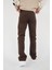 Likrasız Bol Paça Kahverengi Baggy Pantolon 5