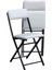 Kare Çam Balkon Bahçe Çalışma Mutfak Masa Sandalye Takımı 70X70CM 2 Sandalye 3