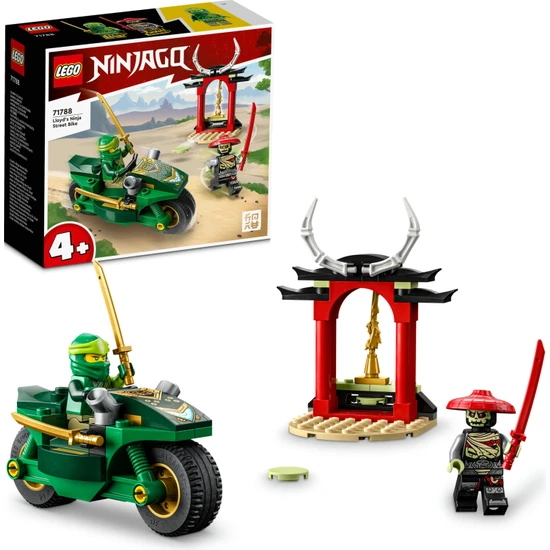 LEGO® NINJAGO® Lloyd#un Ninja Sokak Motosikleti 71788 - 4 Yaş ve Üzeri Çocuklar için Motosiklet İçeren Başlangıç Düzeyinde Yaratıcı Oyuncak Yapım Seti (64 Parça)