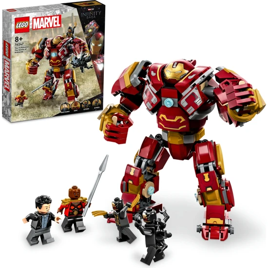 LEGO® Marvel Hulkbuster: Wakanda Savaşı 76247 - 8 Yaş ve Üzeri Çocuklar Için Robot ve Minifigürler Içeren Yaratıcı Oyuncak Yapım Seti (385 Parça)