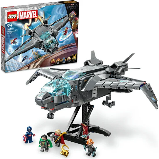 LEGO® Marvel Avengers Quinjeti 76248 - 9 Yaş ve Üzeri Çocuklar Için Avengers Uçağı ve Minifigürler Içeren Yaratıcı Oyuncak Yapım Seti (795 Parça)