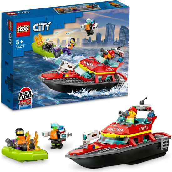 LEGO® City Itfaiye Kurtarma Teknesi 60373 - 5 Yaş ve Üzeri Uygulamalı Oyunları Seven Çocuklar Için Oyuncak Yapım Seti (144 Parça)