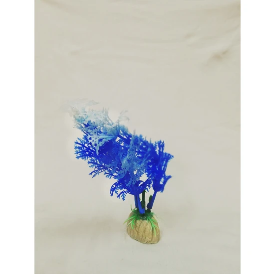 Atılım Akvaryum Plastik Akvaryum Bitkisi Mavi Çam