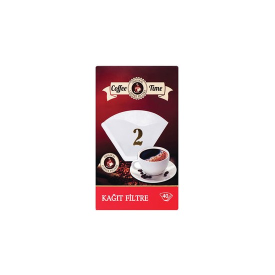 Coffee Time Cafe Time 1x2 40'lı Kahve Filtre Kağıdı