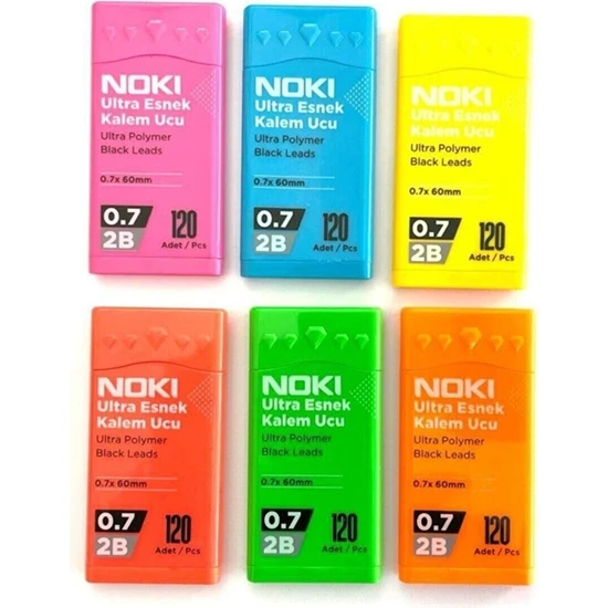 Noki Kalem Ucu Min 0 7 mm 120'li Tüp Tekli NC7821 Noki Kalem Ucu Min 0 7 mm 120'li Tüp Tekli NC7821