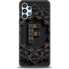 Kılıf Evreni Samsung Galaxy A13 4g Kılıf Hd Baskılı Kılıf - F-Harfi-4 + Temperli Cam