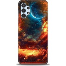 Kılıf Evreni Samsung Galaxy A13 4g Kılıf Hd Baskılı Kılıf - Gezegen-4_1 + Temperli Cam