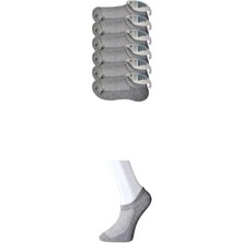 Royaleks    Gri Erkek Görünmez Çorap 6 Çift
