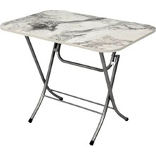 Eminhome Katlanır Masa Mermer Desen 60X90 cm