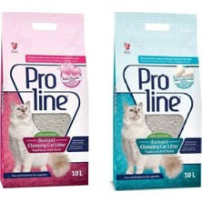 Pro Line Marsiya Sabunlu + Bebek Pudralı Kedi Kumu 10LX2
