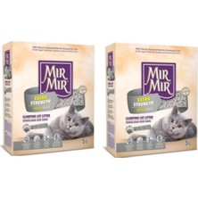 Mır mır Extra Strength Aktif Karbon Ekstra Güçlü Topaklanan Kedi Kumu 5 Lt * 2 Adet