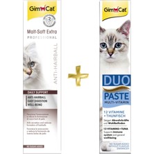 Gimcat Anti-Hairball Malt 100GR + Duo Paste Ton Balıklı 12 Vitaminli 50GR