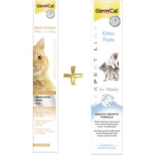 Gimcat Multivitamin Paste 100GR Kitten Paste Kalsiyum Yavru Kedi Vitamin Macunu 50GR
