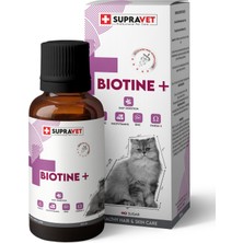 Supravet Supravet Plus +B For Cats Biotine Damla 100 ml + Zinc + Multi Vitamin ( Kediler Için Tüy Sağlığı Da