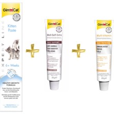 Gimcat Kitten Paste Kalsiyum 50 gr + Anti-Hairball Malt 20 gr + Multivitamin Paste 20 gr
