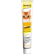 Gimcat 50 gr Peynirli Duo Paste Kedi Macunu 12 Vitaminli Lezzetli Ödül için İdeal