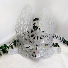 Hayaller Dükkanı Kına Aksesuarı Maske Gümüş