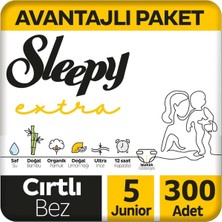 Sleepy Extra Günlük Aktivite Bebek Bezi 5 Numara 11-18 kg 300 Adet