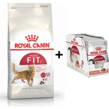 Royal Canin Fit 32  Kuru Kedi Maması 4 kg + 12 Adet Yaş Mama