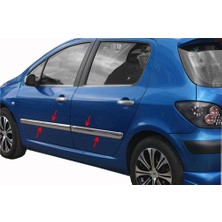 Askrom Peugeot 307 2001 - 2008 Hb Yan Kapı Çıtası 4 Parça Paslanmaz Çelik