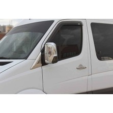 Askrom Vw Crafter 2006 - 2017 Van Ayna Kapağı Abs 2 Parça Paslanmaz Çelik