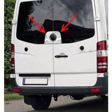 Askrom Vw Crafter 2006 - 2017 Van Arka Arma Çevresi 2 Parça Paslanmaz Çelik