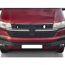 Askrom Vw T6.1 Transporter 2020 Sonrası Van Ön Panjur Üst Kaput Çıtası.Paslanmaz Çelik