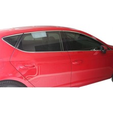 Askrom Seat Leon 3 2012 ve Sonrası Hb Cam Çerçevesi 14 Parça Paslanmaz Çelik