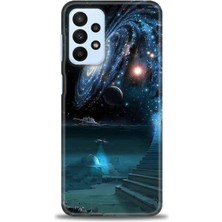 Kılıf Evreni Samsung Galaxy A23 4g Kılıf Hd Baskılı Kılıf - Gezegen-4 + Temperli Cam