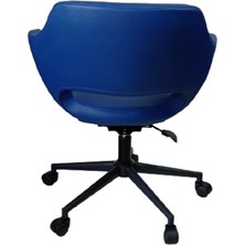 Kamusal Market Bilgisayar Sandalyesi Ofis Çalışma Koltuğu Siyah Metal Ayaklı Döküm Süngerli
