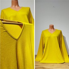 Moda Akçem Kadın Sarı  Triko Bluz